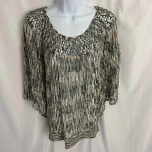 Fever Wide Arm Knitted Top Size Medium